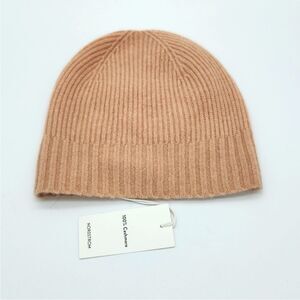 Nordstrom Cashmere knit Beanie in Beige NWT